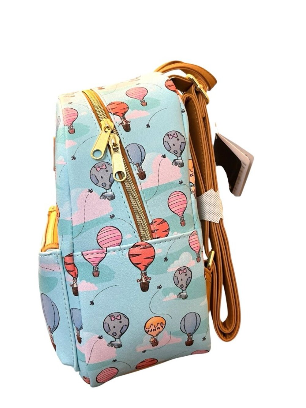 Loungefly Disney Winnie The Pooh Hot Air Balloons Mini Backpack AOP Hunny NWT - Picture 2 of 5
